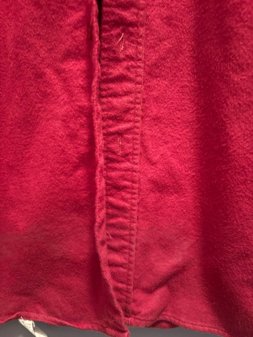 L.L. Bean Red Button-Down Casual Shirt Vintage Flannel 17 Coastal Fisherman - Picture 4 of 10